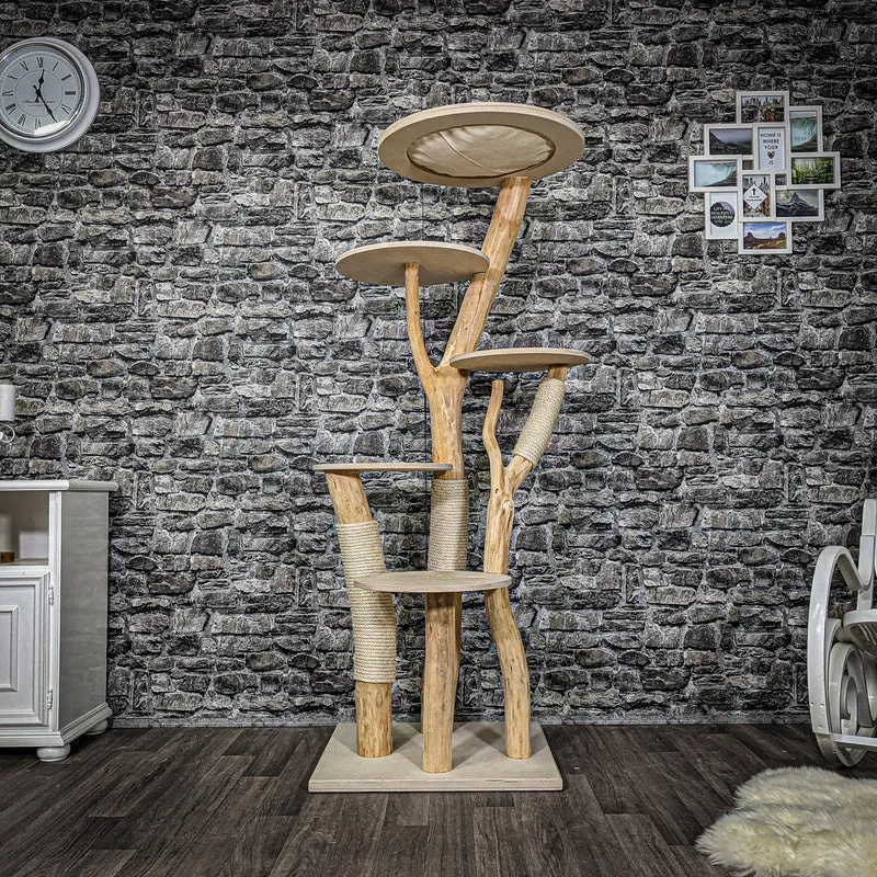 Naturkratzbaum 2255 Kratzbaum Natur Holz Design 170 cm hoch