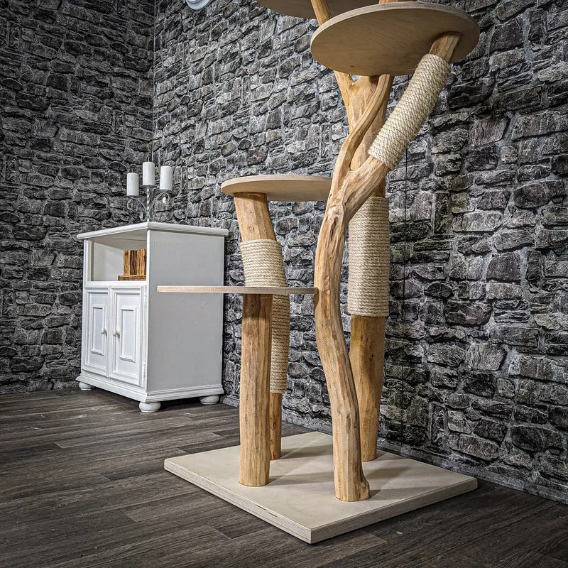 Naturkratzbaum 2255 Kratzbaum Natur Holz Design 170 cm hoch