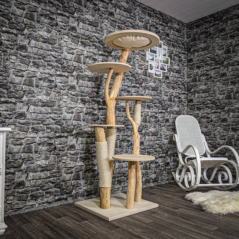Naturkratzbaum 2255 Kratzbaum Natur Holz Design 170 cm hoch