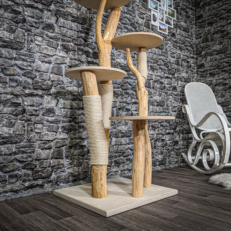 Naturkratzbaum 2255 Kratzbaum Natur Holz Design 170 cm hoch