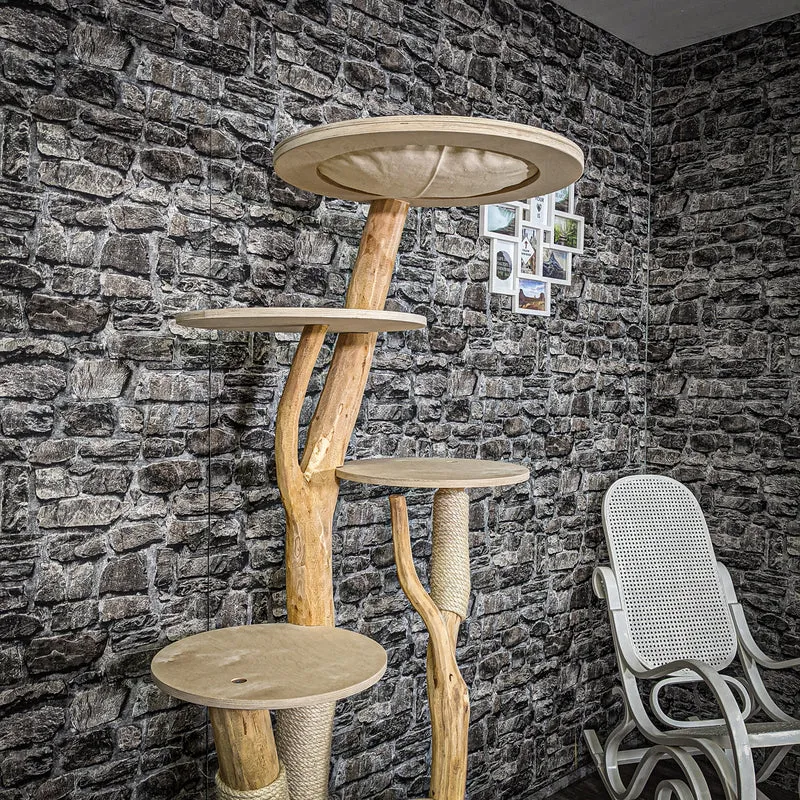 Naturkratzbaum 2255 Kratzbaum Natur Holz Design 170 cm hoch