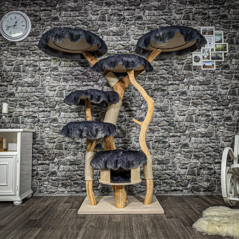 Naturkratzbaum 2256 Kratzbaum Natur Holz Design 170 cm hoch