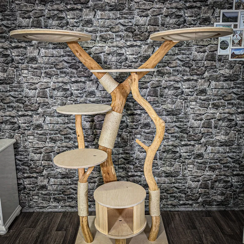 Naturkratzbaum 2256 Kratzbaum Natur Holz Design 170 cm hoch