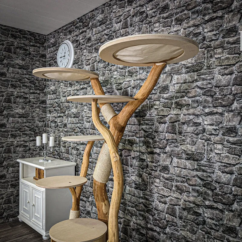 Naturkratzbaum 2256 Kratzbaum Natur Holz Design 170 cm hoch