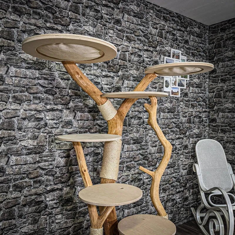 Naturkratzbaum 2256 Kratzbaum Natur Holz Design 170 cm hoch