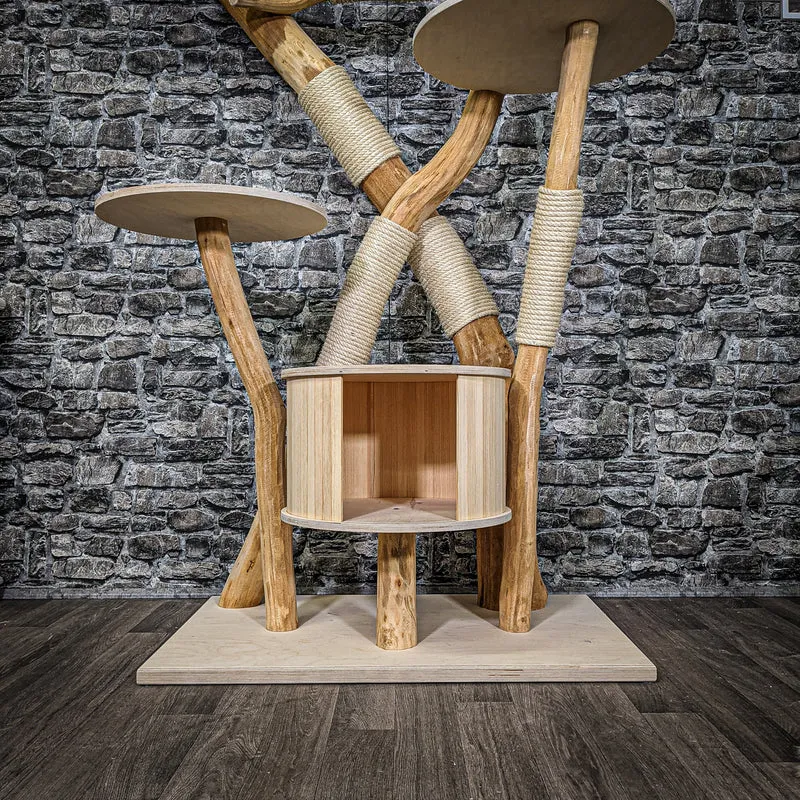 Naturkratzbaum 2257 Kratzbaum Natur Holz Design 180 cm hoch