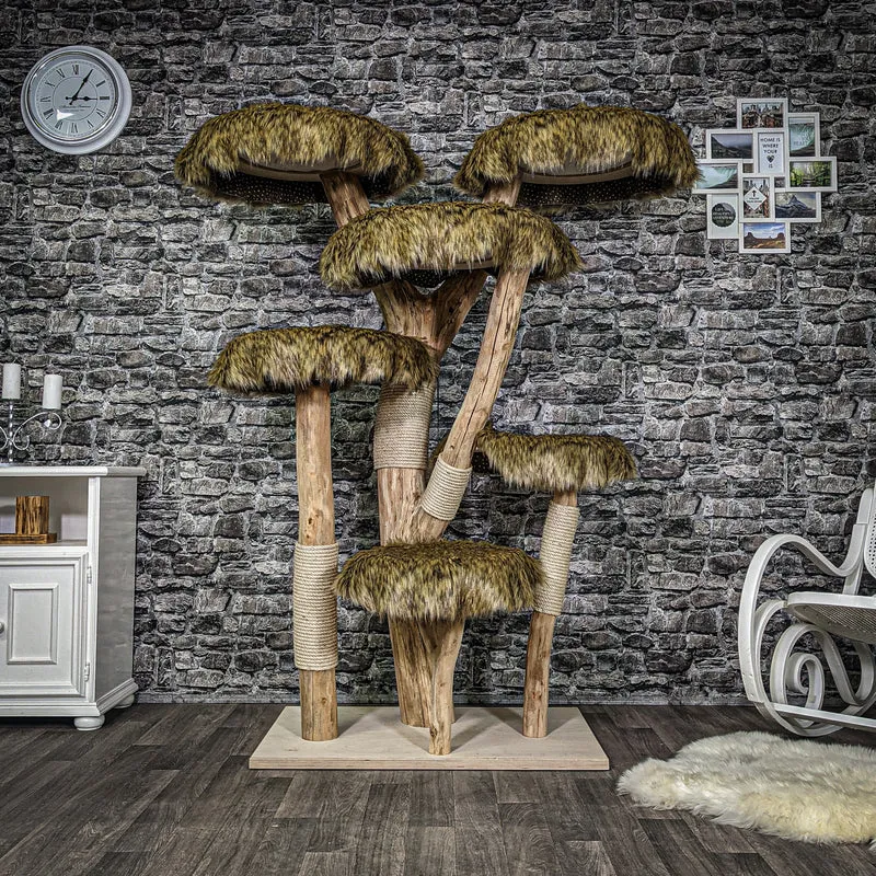 Naturkratzbaum 2245 Kratzbaum Natur Holz Design 175 cm hoch