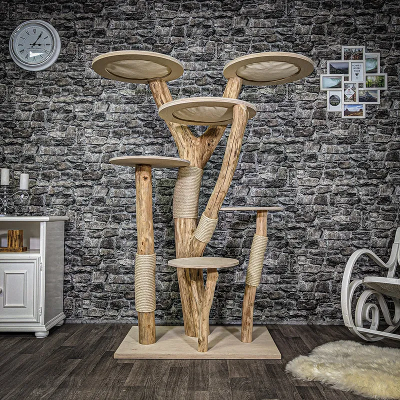 Naturkratzbaum 2245 Kratzbaum Natur Holz Design 175 cm hoch