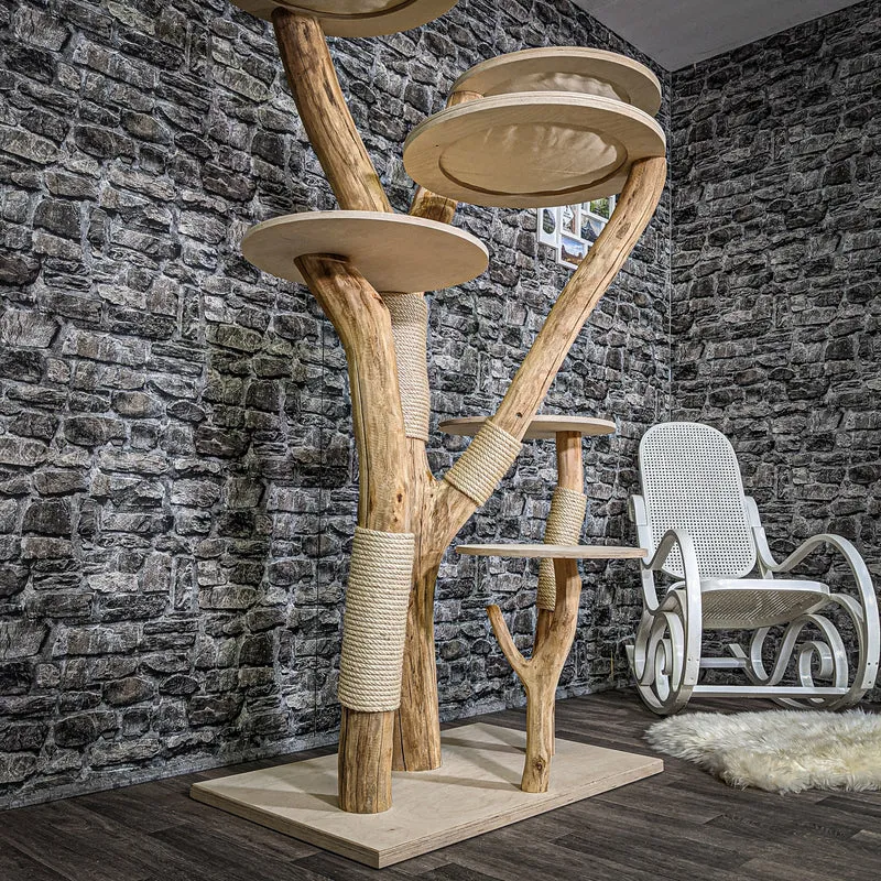 Naturkratzbaum 2245 Kratzbaum Natur Holz Design 175 cm hoch