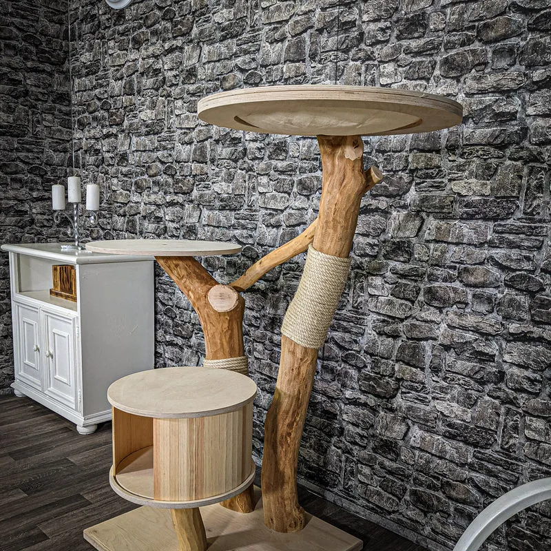 Naturkratzbaum 2243 Kratzbaum Natur Holz Design 125 cm hoch