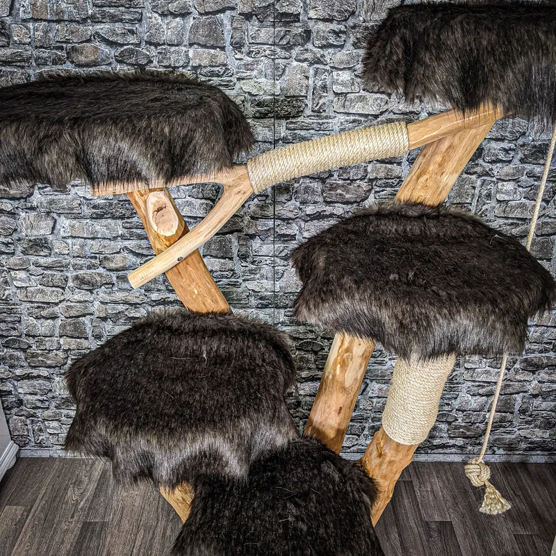 Naturkratzbaum 2242 Kratzbaum Natur Holz Design 160 cm hoch