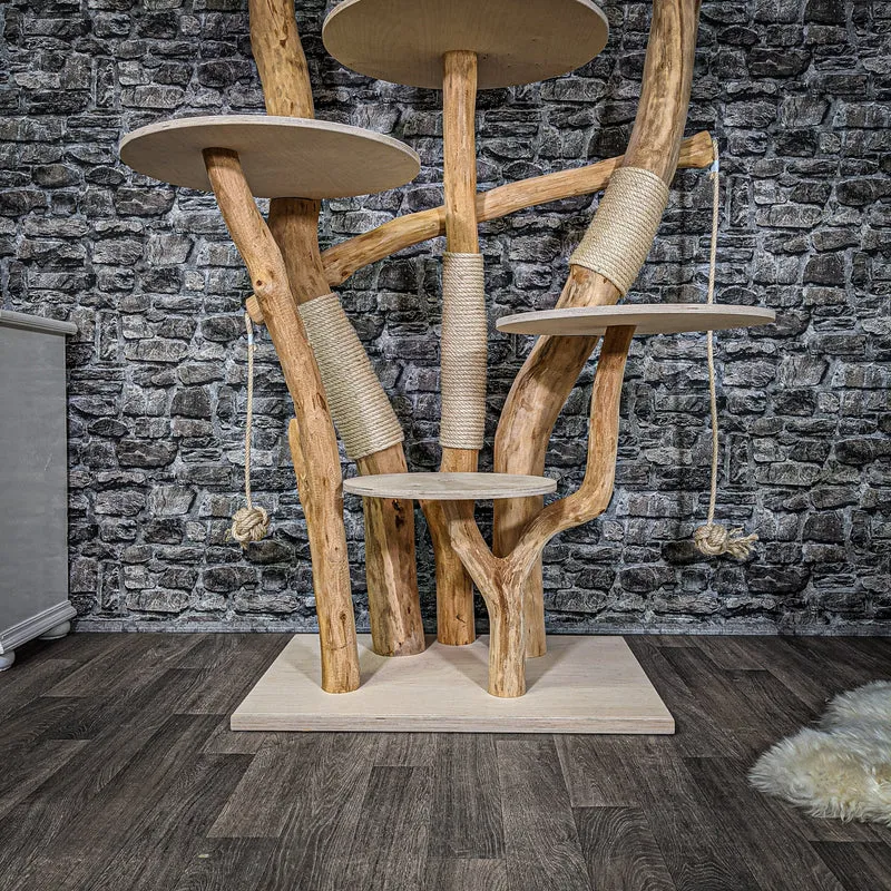 Naturkratzbaum 2241 Kratzbaum Natur Holz Design 160 cm hoch
