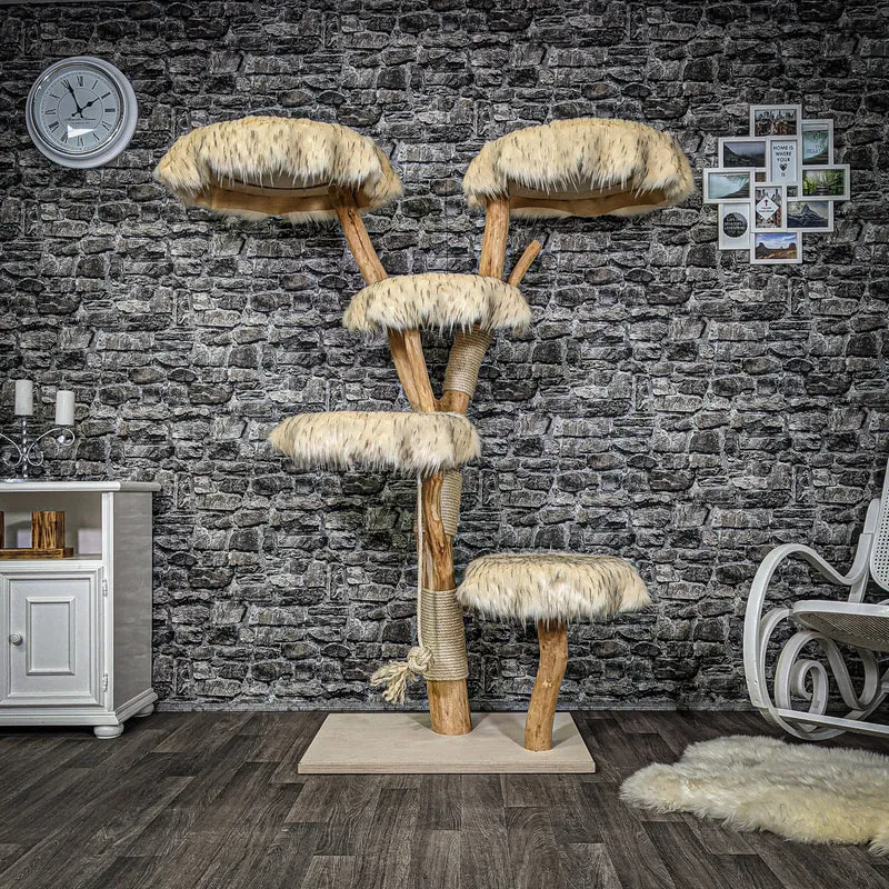 Naturkratzbaum 2240 Kratzbaum Natur Holz Design 175 cm hoch