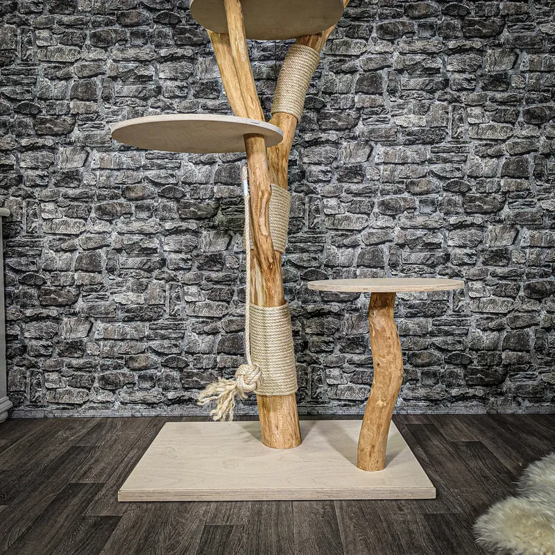 Naturkratzbaum 2240 Kratzbaum Natur Holz Design 175 cm hoch