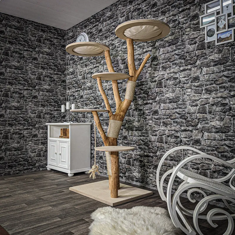 Naturkratzbaum 2240 Kratzbaum Natur Holz Design 175 cm hoch