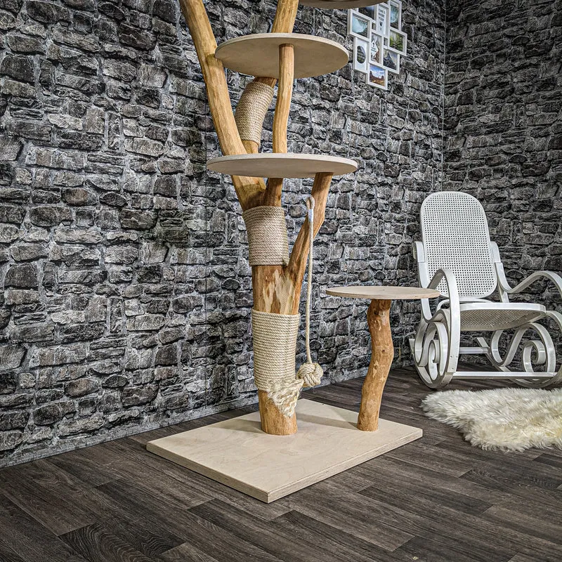 Naturkratzbaum 2240 Kratzbaum Natur Holz Design 175 cm hoch