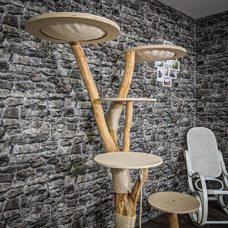 Naturkratzbaum 2240 Kratzbaum Natur Holz Design 175 cm hoch