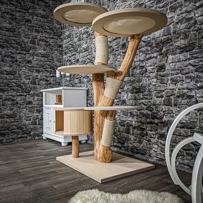 Naturkratzbaum 2239 Kratzbaum Natur Holz Design 150 cm hoch