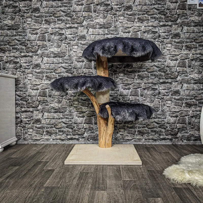 Naturkratzbaum 2238 Kratzbaum Natur Holz Design 100 cm hoch