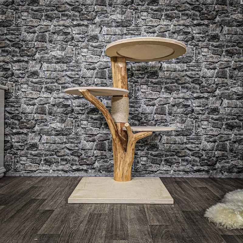 Naturkratzbaum 2238 Kratzbaum Natur Holz Design 100 cm hoch