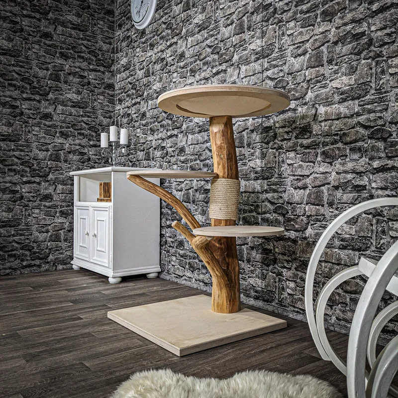 Naturkratzbaum 2238 Kratzbaum Natur Holz Design 100 cm hoch