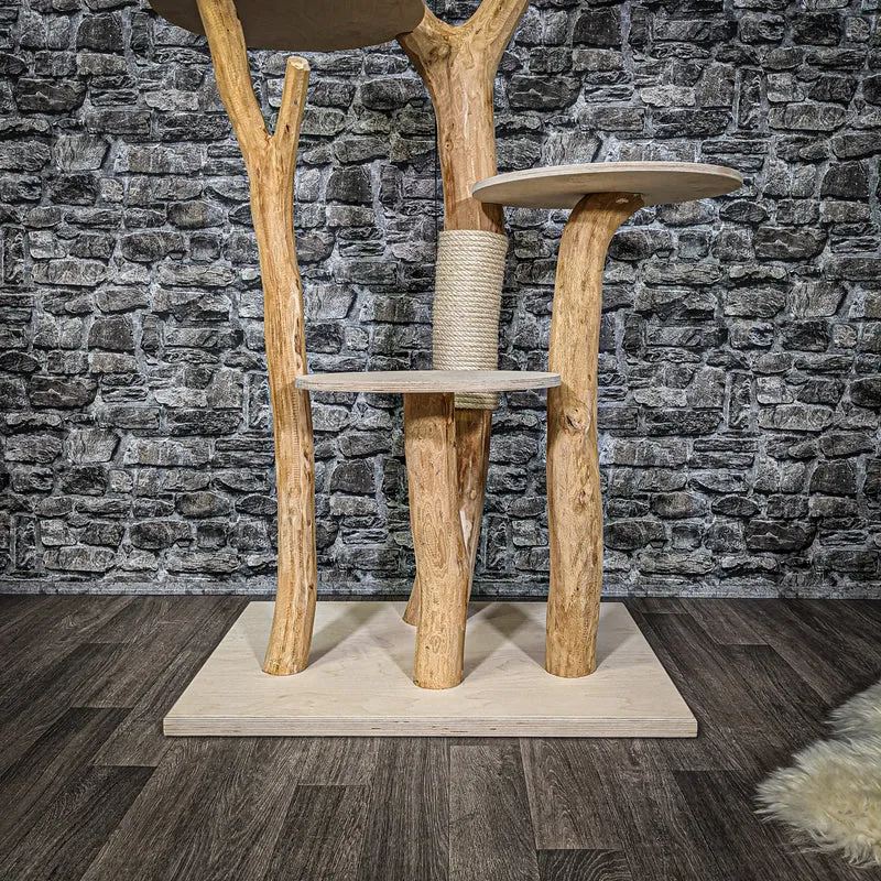 Naturkratzbaum 2234 Kratzbaum Natur Holz Design 175 cm hoch