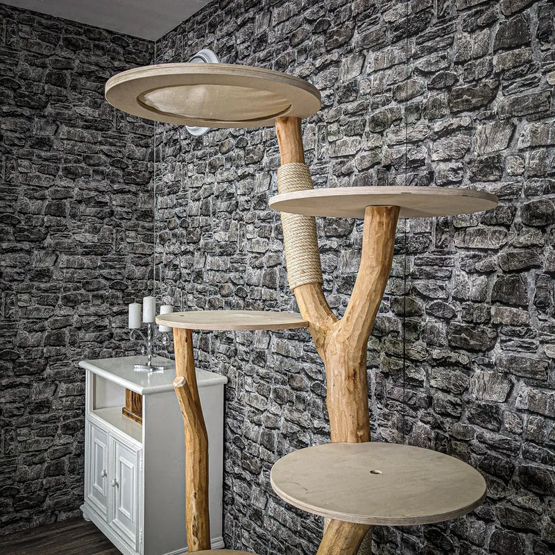 Naturkratzbaum 2234 Kratzbaum Natur Holz Design 175 cm hoch
