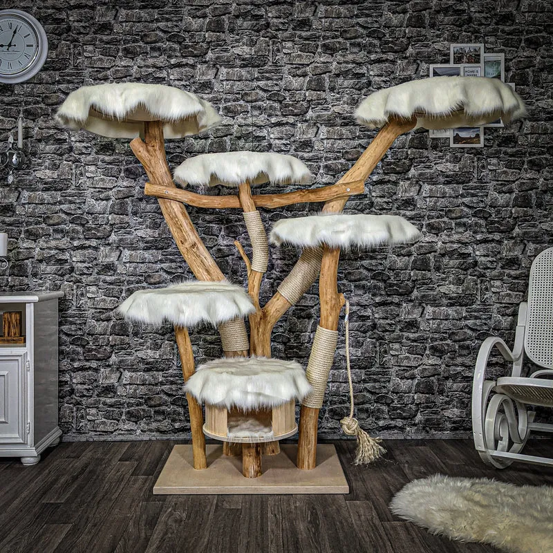 Naturkratzbaum 2217 Kratzbaum Natur Holz Design 170 cm hoch
