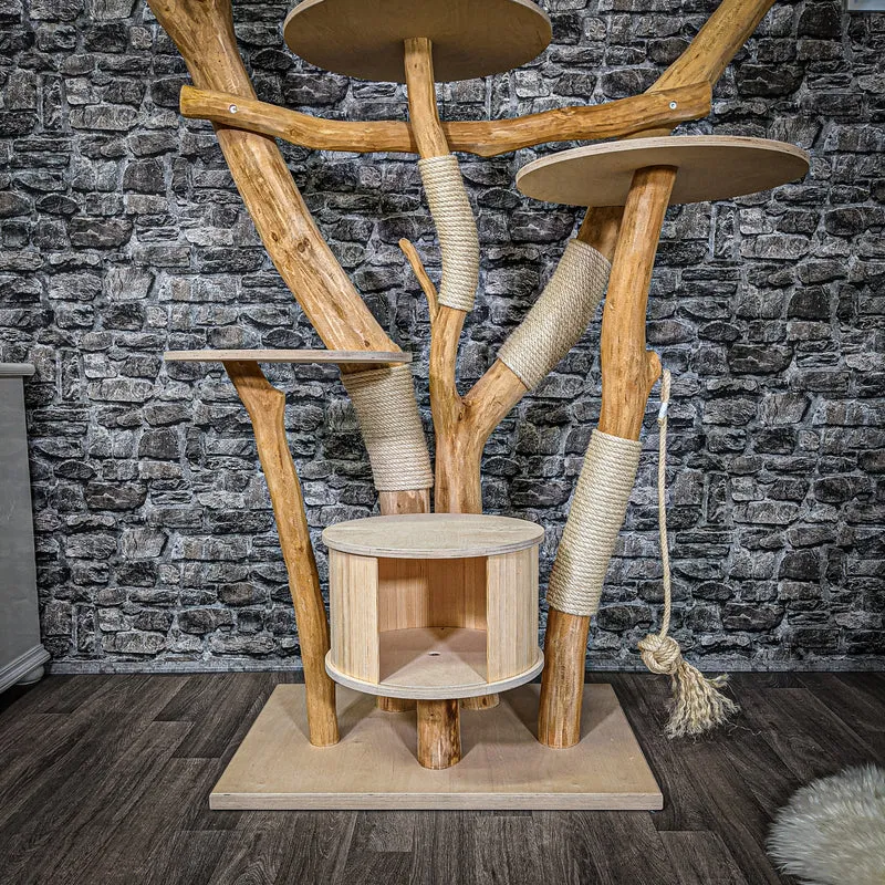 Naturkratzbaum 2217 Kratzbaum Natur Holz Design 170 cm hoch