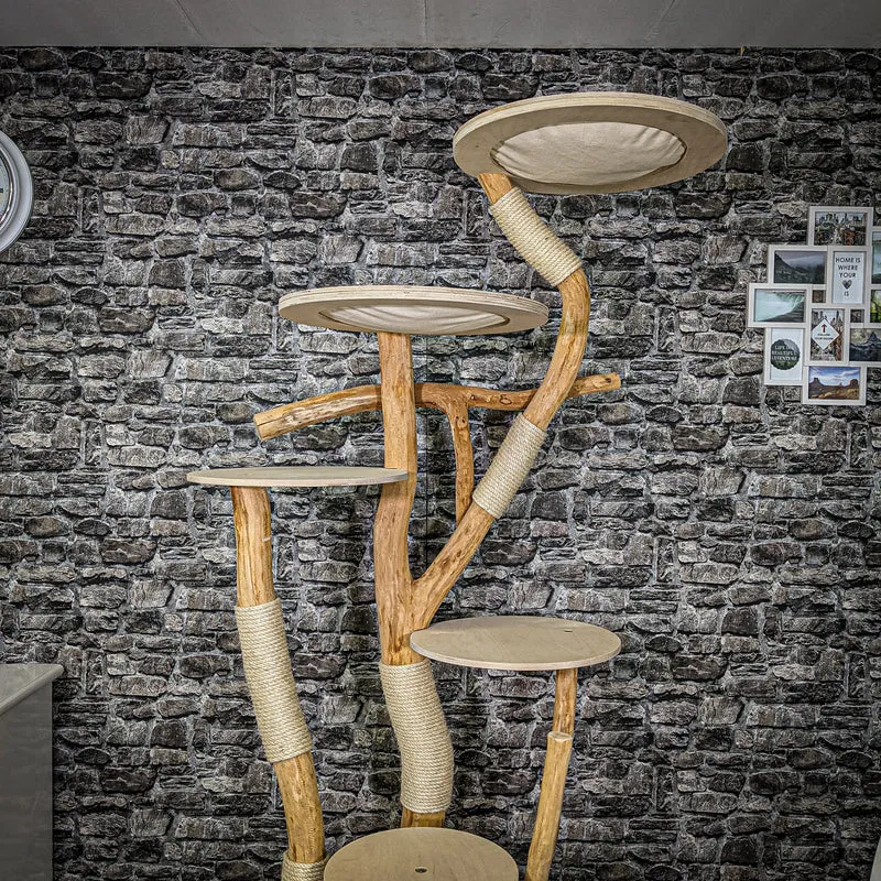 Naturkratzbaum 2219 Kratzbaum Natur Holz Design 205 cm hoch