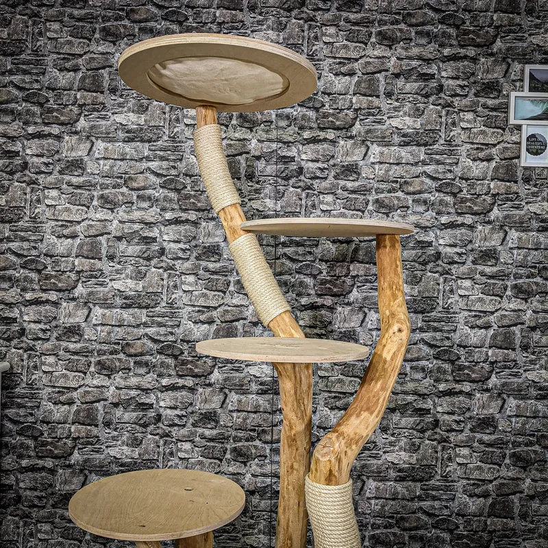 Naturkratzbaum 2224 Kratzbaum Natur Holz Design 170 cm hoch