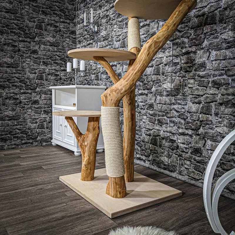 Naturkratzbaum 2224 Kratzbaum Natur Holz Design 170 cm hoch
