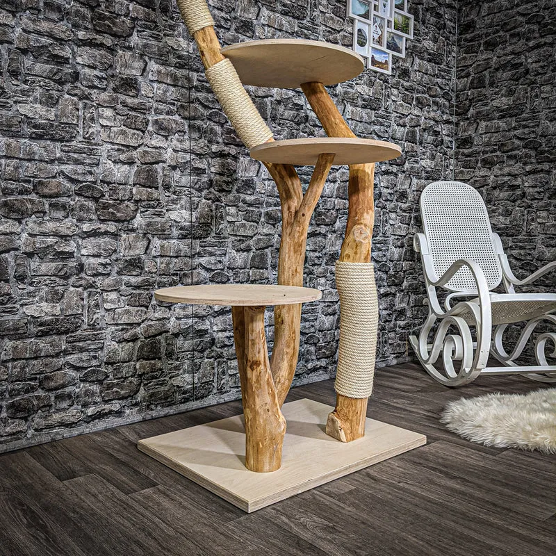 Naturkratzbaum 2224 Kratzbaum Natur Holz Design 170 cm hoch