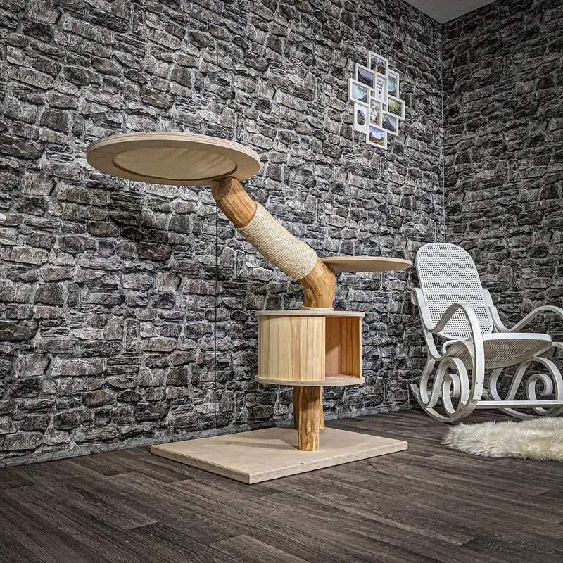 Naturkratzbaum 2225 Kratzbaum Natur Holz Design 107 cm hoch