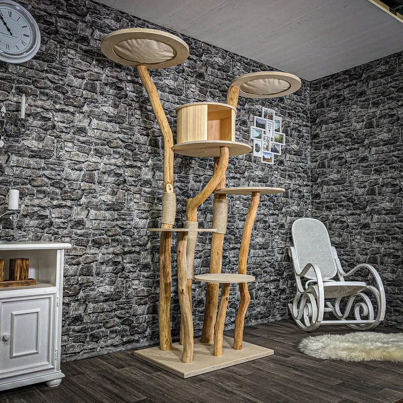 Naturkratzbaum 2226 Kratzbaum Natur Holz Design 205 cm hoch