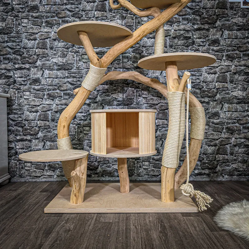 Naturkratzbaum 2227 Kratzbaum Natur Holz Design 170 cm hoch