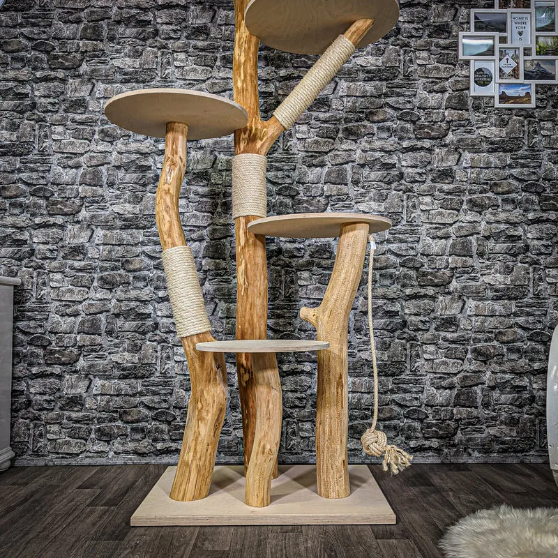 Naturkratzbaum 2228 Kratzbaum Natur Holz Design 205 cm hoch