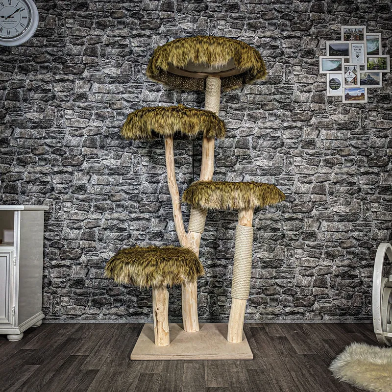 Naturkratzbaum 2475 Kratzbaum Natur Holz Design 165 cm hoch