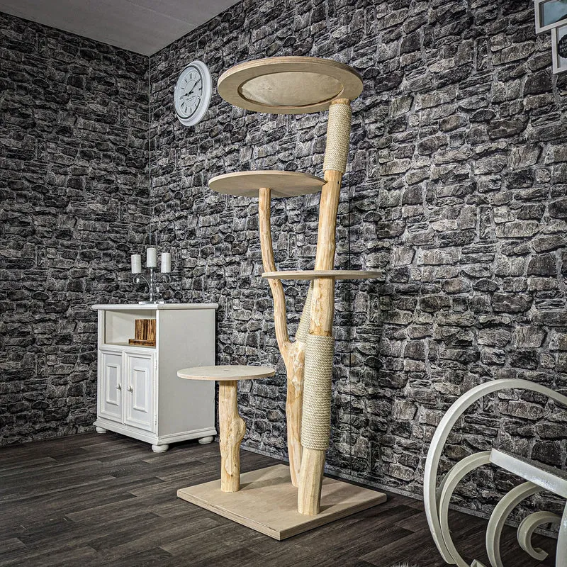 Naturkratzbaum 2475 Kratzbaum Natur Holz Design 165 cm hoch