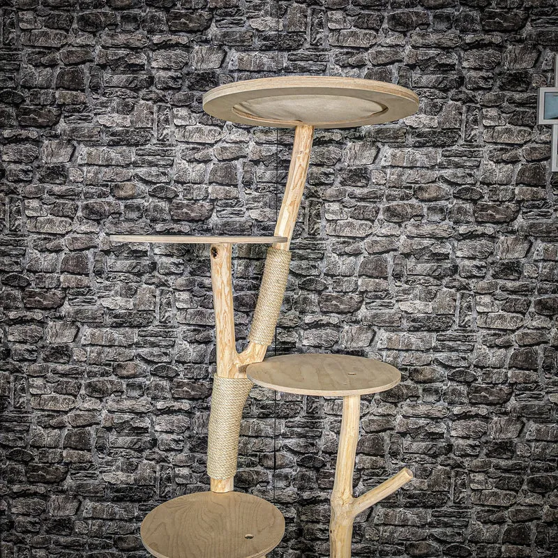 Naturkratzbaum 2467 Kratzbaum Natur Holz Design 170 cm hoch