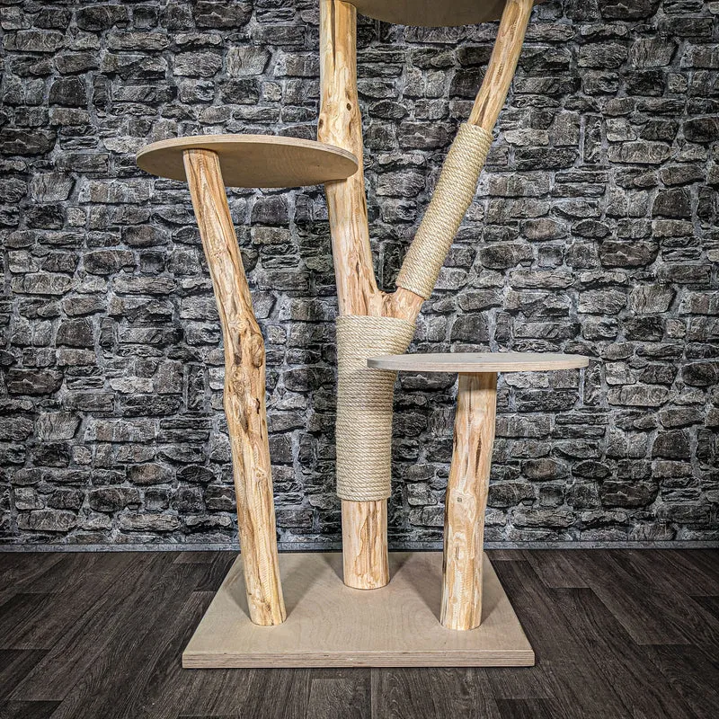 Naturkratzbaum 2466 Kratzbaum Natur Holz Design 170 cm hoch