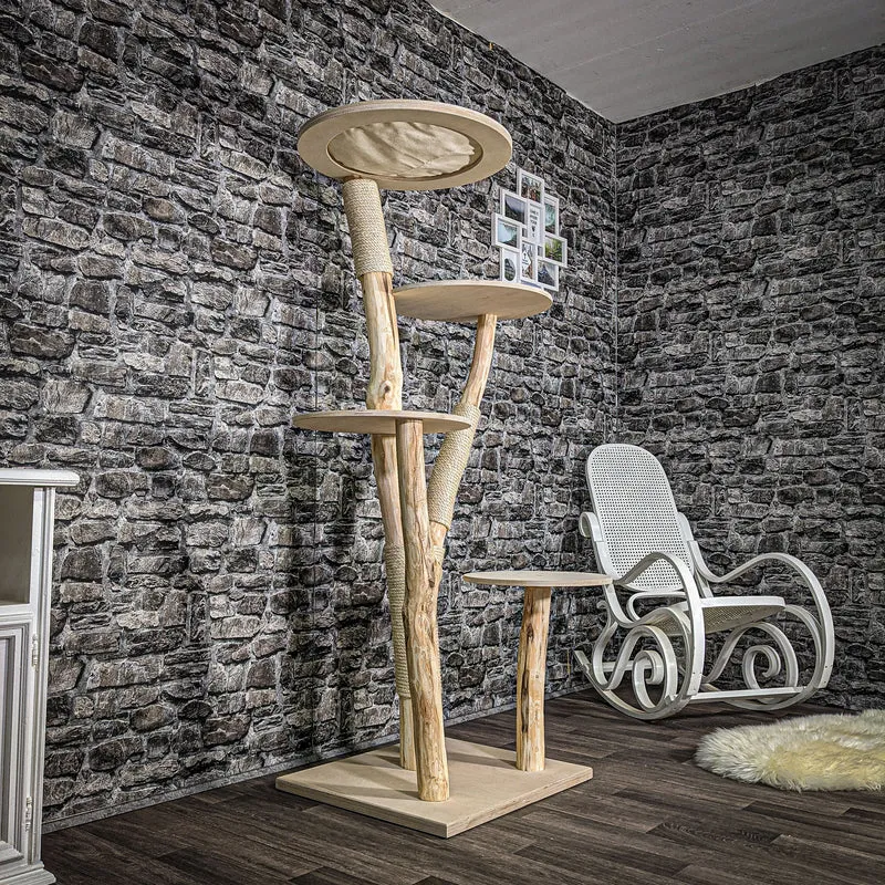 Naturkratzbaum 2466 Kratzbaum Natur Holz Design 170 cm hoch
