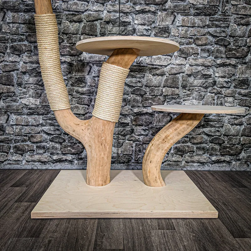 Naturkratzbaum 2435 Kratzbaum Natur Holz Design 103 cm hoch