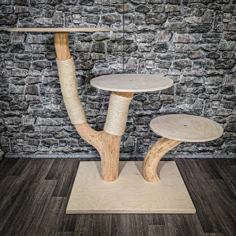 Naturkratzbaum 2435 Kratzbaum Natur Holz Design 103 cm hoch
