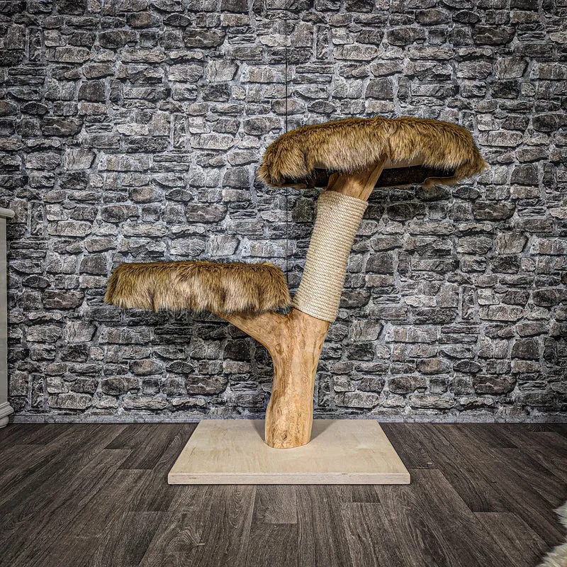 Naturkratzbaum 2439 Kratzbaum Natur Holz Design 92 cm hoch