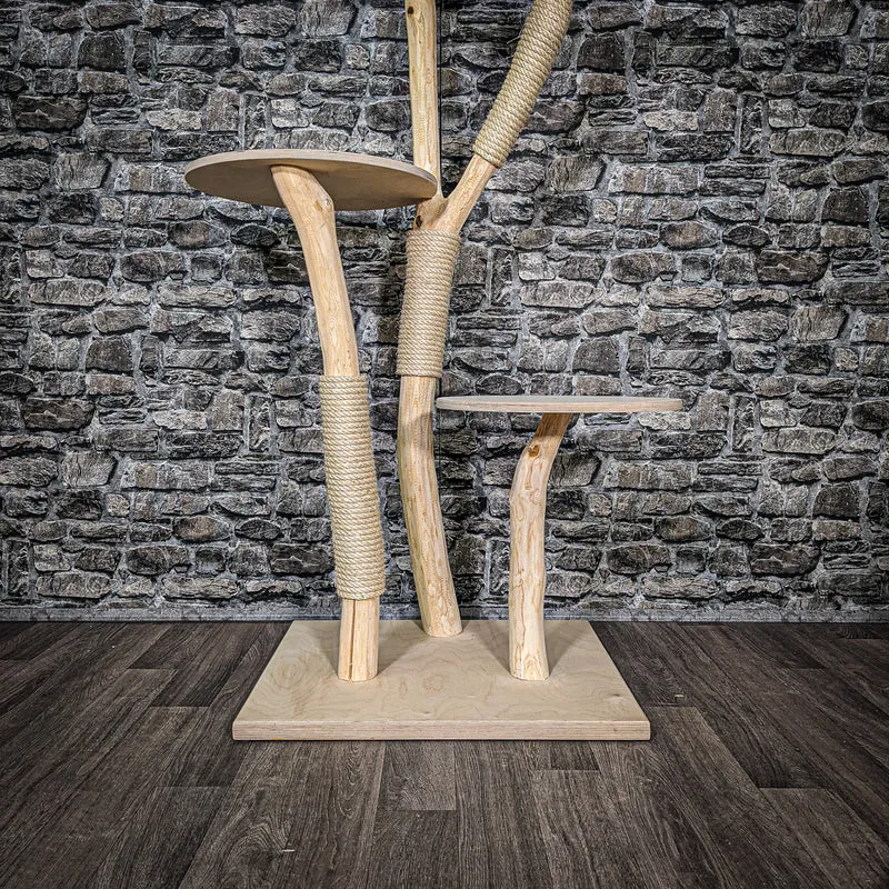 Naturkratzbaum 2444 Kratzbaum Natur Holz Design 162 cm hoch
