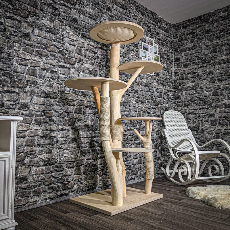 Naturkratzbaum 2446 Kratzbaum Natur Holz Design 172 cm hoch