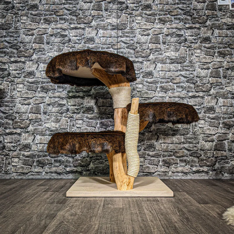 Naturkratzbaum 2453 Kratzbaum Natur Holz Design 88 cm hoch