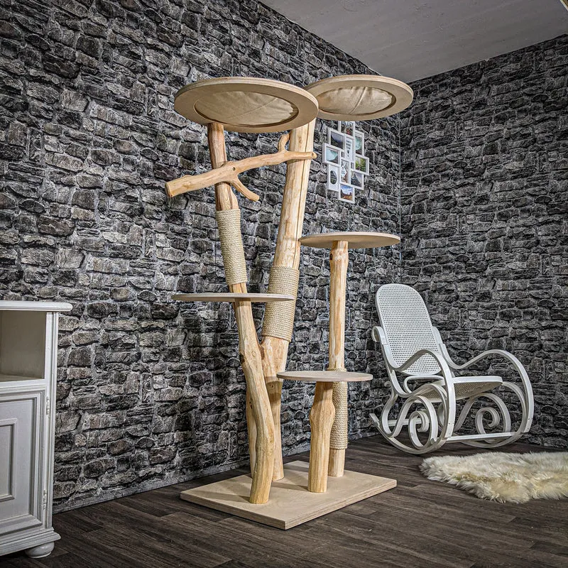 Naturkratzbaum 2460 Kratzbaum Natur Holz Design 184 cm hoch