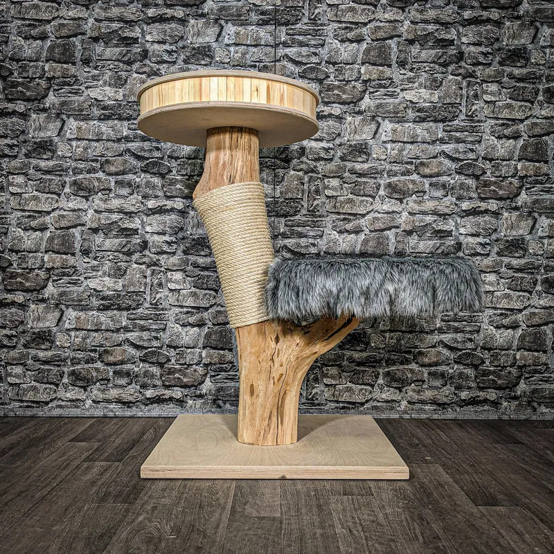 Naturkratzbaum 2465 Kratzbaum Natur Holz Design 90 cm hoch